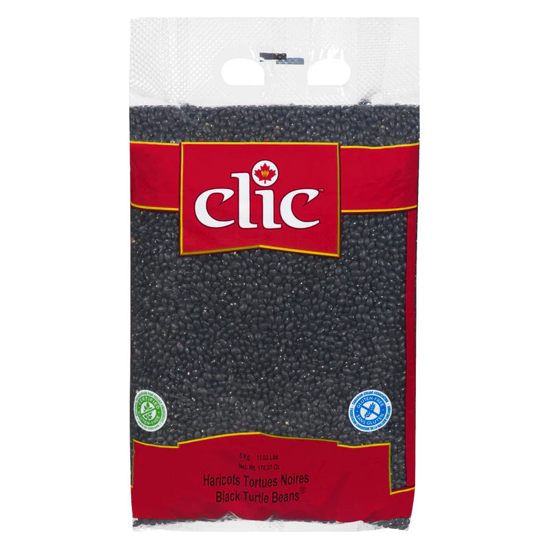 Clic - Dried Black Turtle Beans - 5 Kg