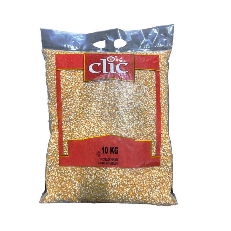 Clic - Yellow Popcorn kernels Bulk - 10 Kg