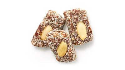 Coconut Date Rolls With Almonds Bulk Dried Fruit Snacks - 18 Lbs