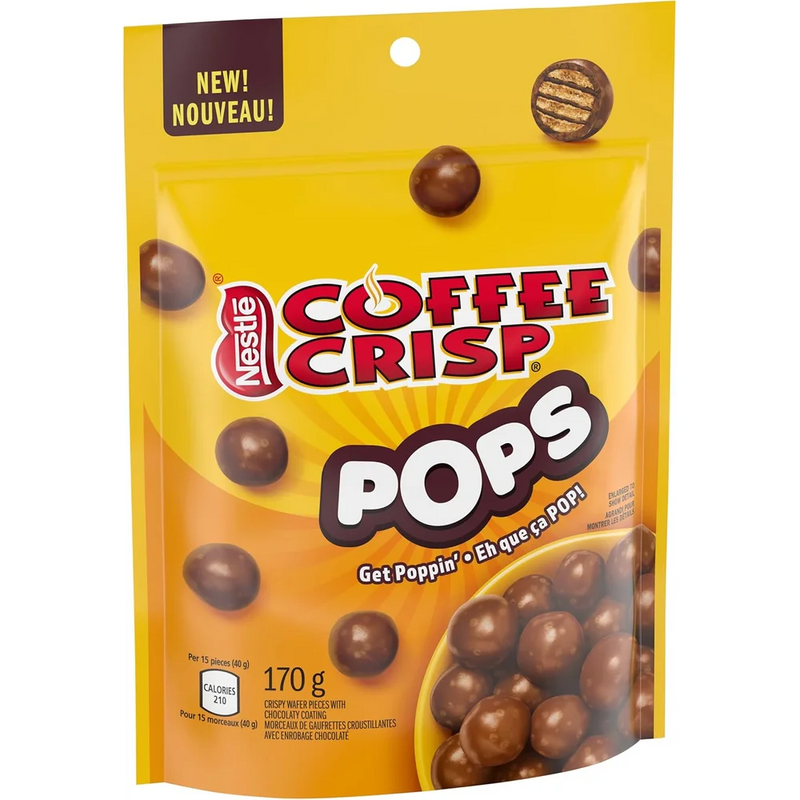 Coffee Crisp - Pops Chocolaty Snacks - 3 x 170g