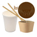 Cups White, Brown Lids, Sleeves & Stir Sticks Combo