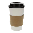 WFN - Kraft Paper Coffee Cup Sleeve For 10 - 20 Oz Hot Cup - 1000/Case