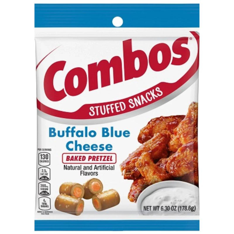 Combos - Buffalo Blue Cheese Baked Pretzels Snacks - 12 x 178.6g