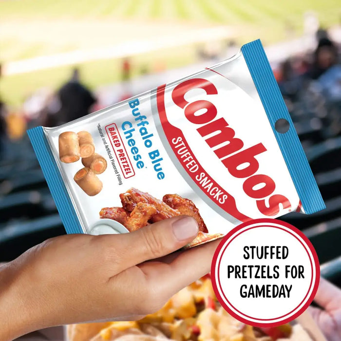 Combos - Buffalo Blue Cheese Baked Pretzels Snacks - 12 x 178.6g