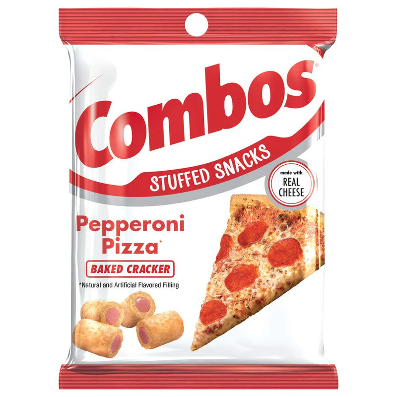 Combos - Pepperoni Pizza Baked Pretzels Snacks - 12 x 178.6g