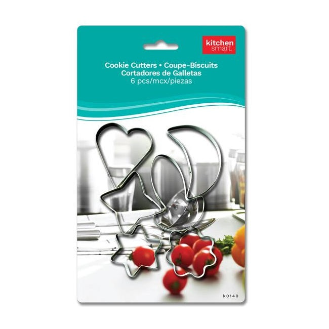 KS - Stainless Steel Cookie Cutter 6 Pcs - 1 Set