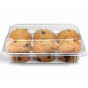 Crystal Seal - 6 Muffin Container, 6 Cupcake Container - 200/Case