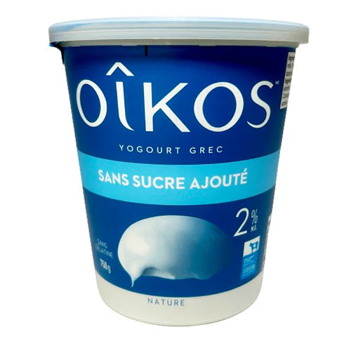 Danone - Oikos 2% Plain Greek Yogurt - 750 g