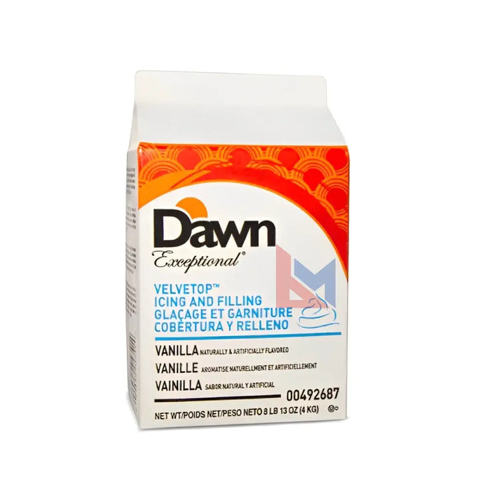 Dawn - Velvetop Vanilla Icing and Filling - 4 x 4 Kg