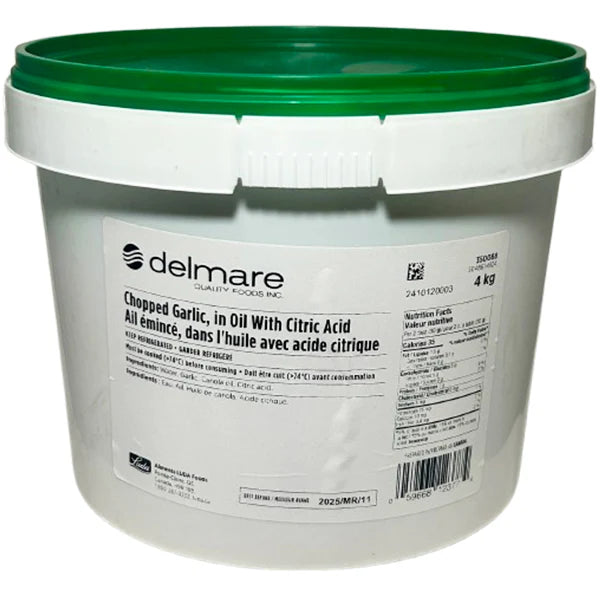 Delmare - Chopped Garlic In Oil - 4 Kg