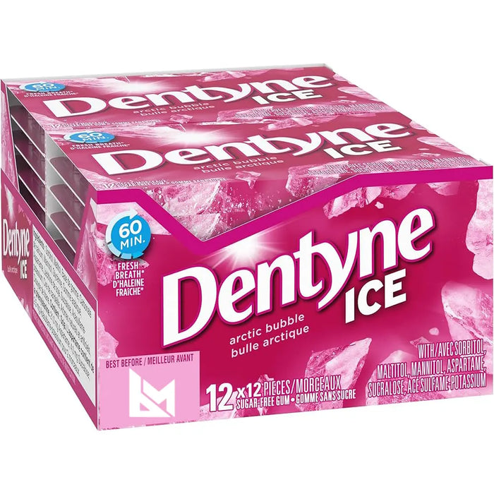 Dentyne - Ice Arctic Sugar Free Gum 12 Pcs - 216 Packs