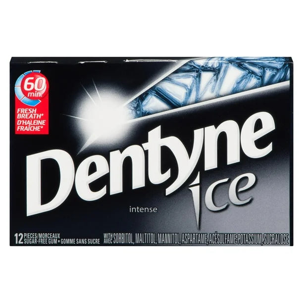 Dentyne - Ice Intense Sugar Free Gum 12 Pcs - 12 Packs