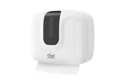 Dispenser For Multifold Towel, Plastic White - Each