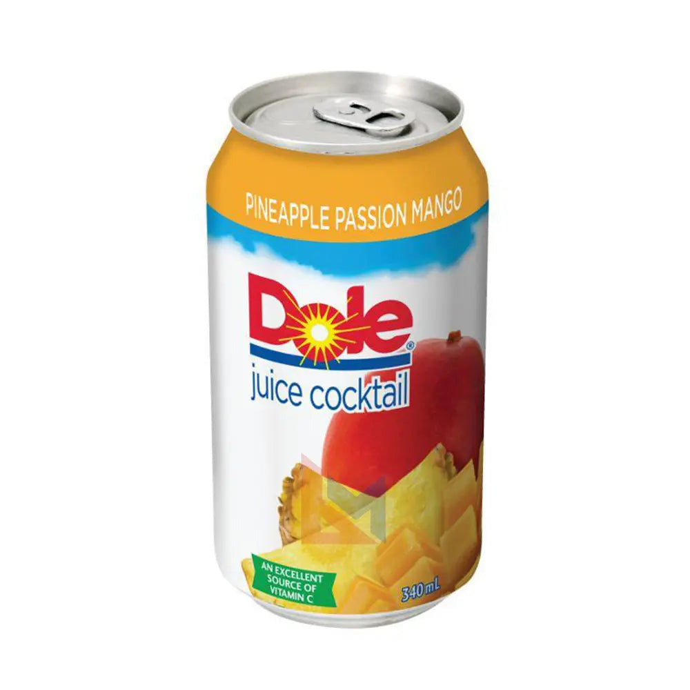 Dole Juice Cocktail Pineapple Passion Mango Dole 100% Pineapple