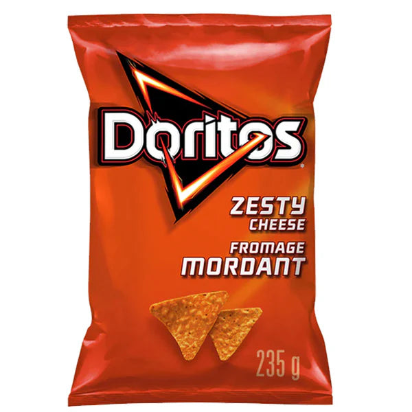 Doritos - Zesty Cheese - 8 x 235g