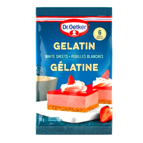 Dr Oetker White Gelatine Sheets - 10 g