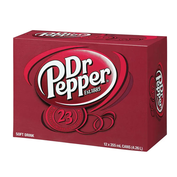 Dr Pepper - Original Soda - 12 x 355 ml