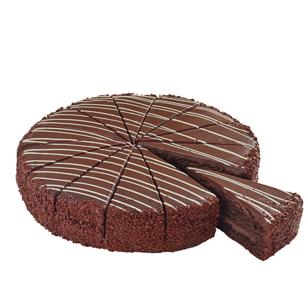 Elite Sweets - 10" Decadent Chocolate Truffle Cake 14 Slices - 1.65 Kg