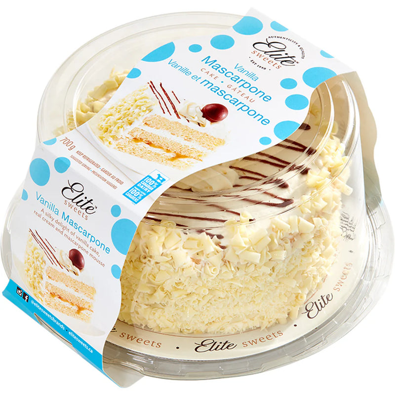 Elite Sweets 6 inch Vanilla Mascarpone Cake - Each