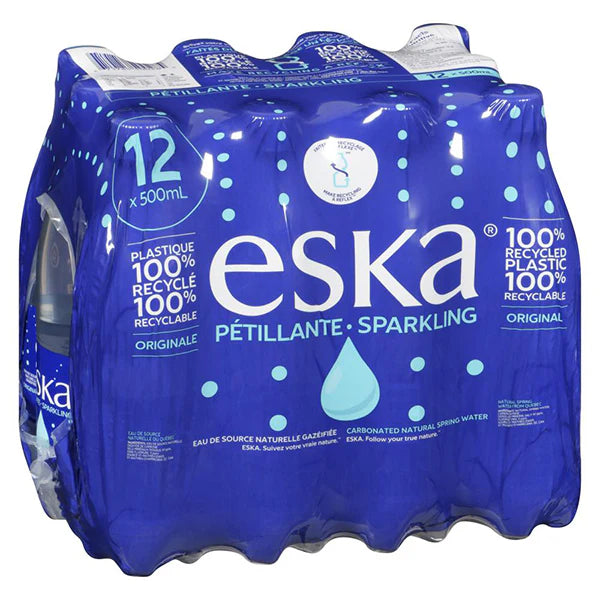 Eska - Carbonated Natural Spring Water PET - 12 x 500 ml