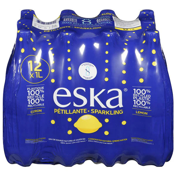 Eska - Sparkling Lemon Water PET - 12 x 1 L