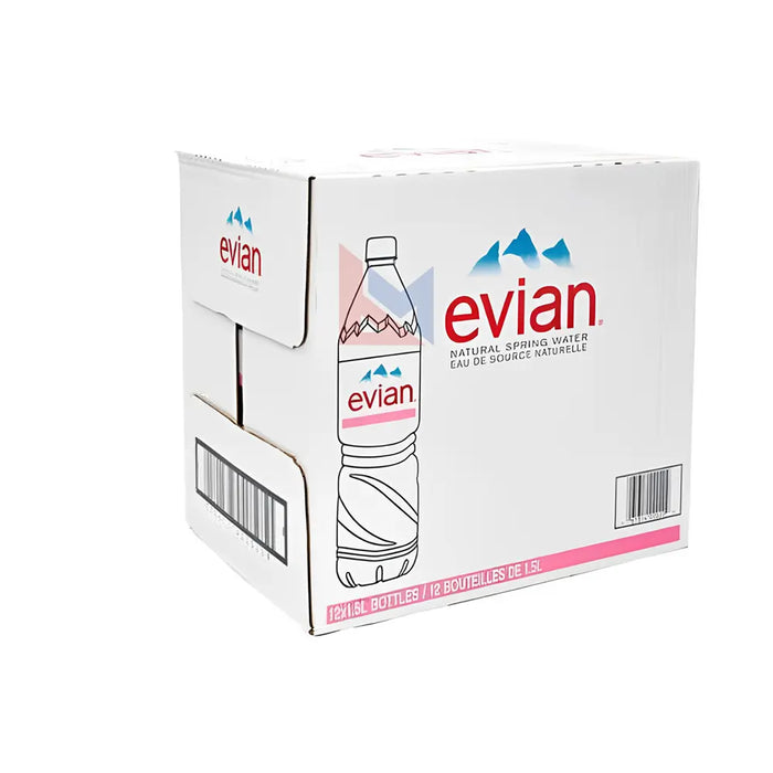 Evian - Natural Spring Water PET - 12 x 1.5 L