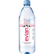 Evian - Natural Spring Water Plastic Bottle - 12 x 1 L