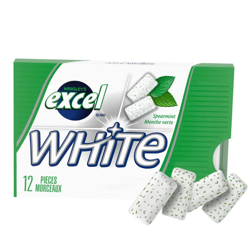 Excel - White Spearmint Sugar Free Chewing Gum 12 Pcs - 12 Packs