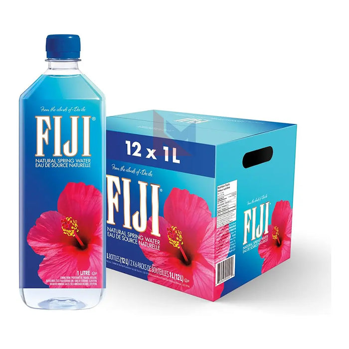FIJI - Natural Artesian Spring Water - 12 x 1 L