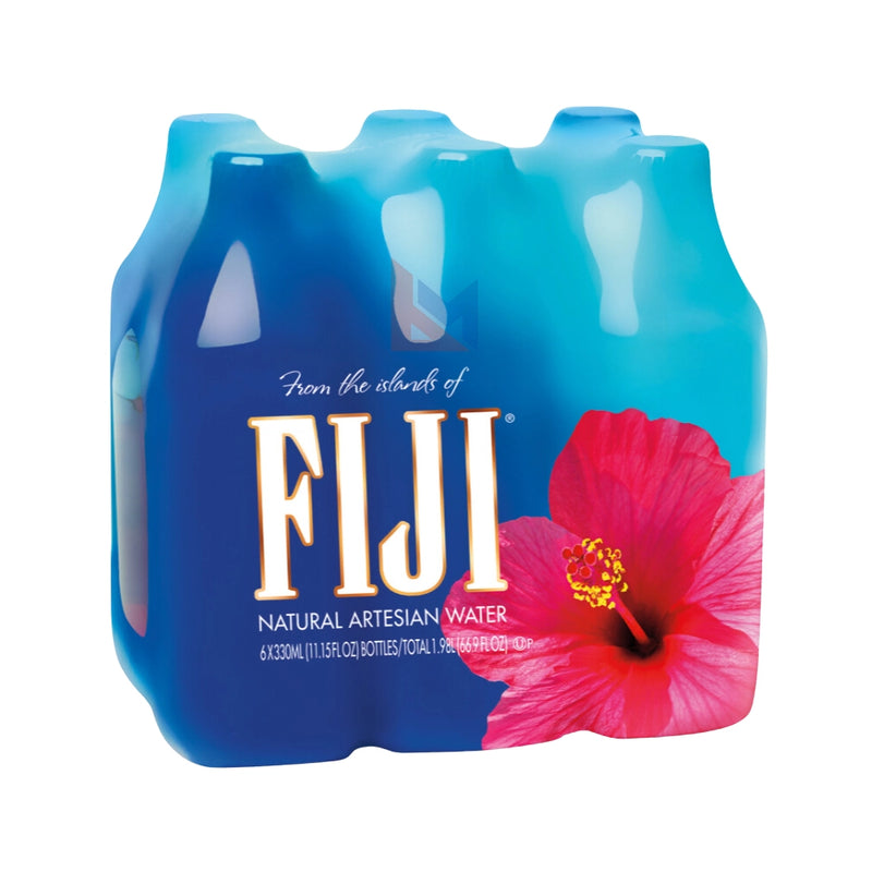 FIJI - Natural Artesian Spring Water - 6 x 330 ml