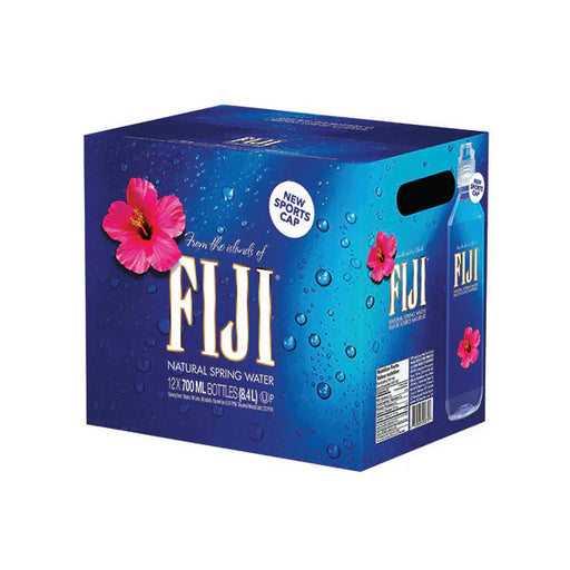 FIJI - Sports Cap Natural Artesian Spring Water - 12 x 700 ml