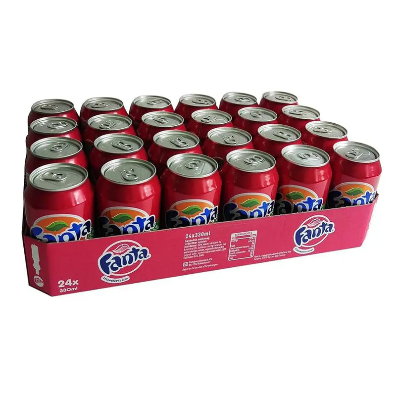 Fanta - Strawberry Kiwi Soda - 24 x 330ml