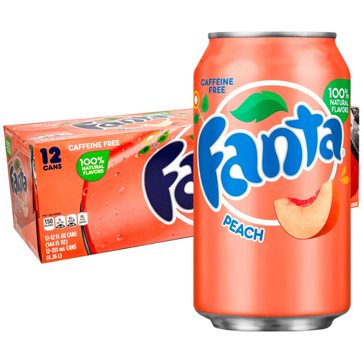Fanta Peach Soda 12 x 355ml