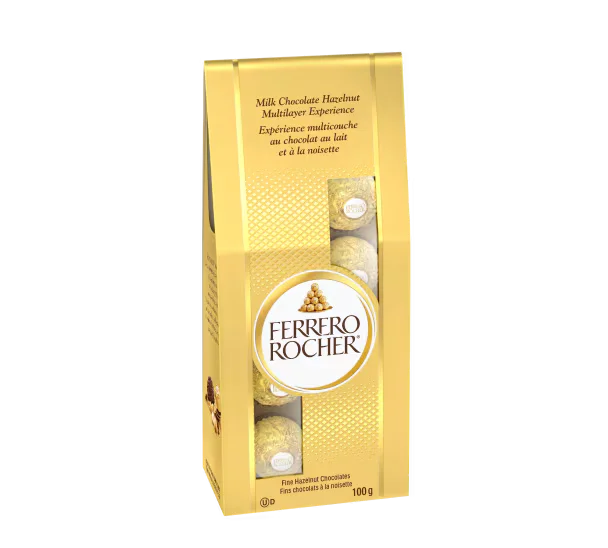 Ferrero Rocher - Milk Chocolate 8 Piece Stand-Up Bag - 6 x 100g