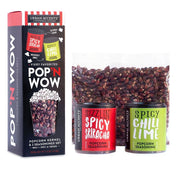Fiery Favorites Popcorn Kernels & 2 Seasonings Gift Set - 213g