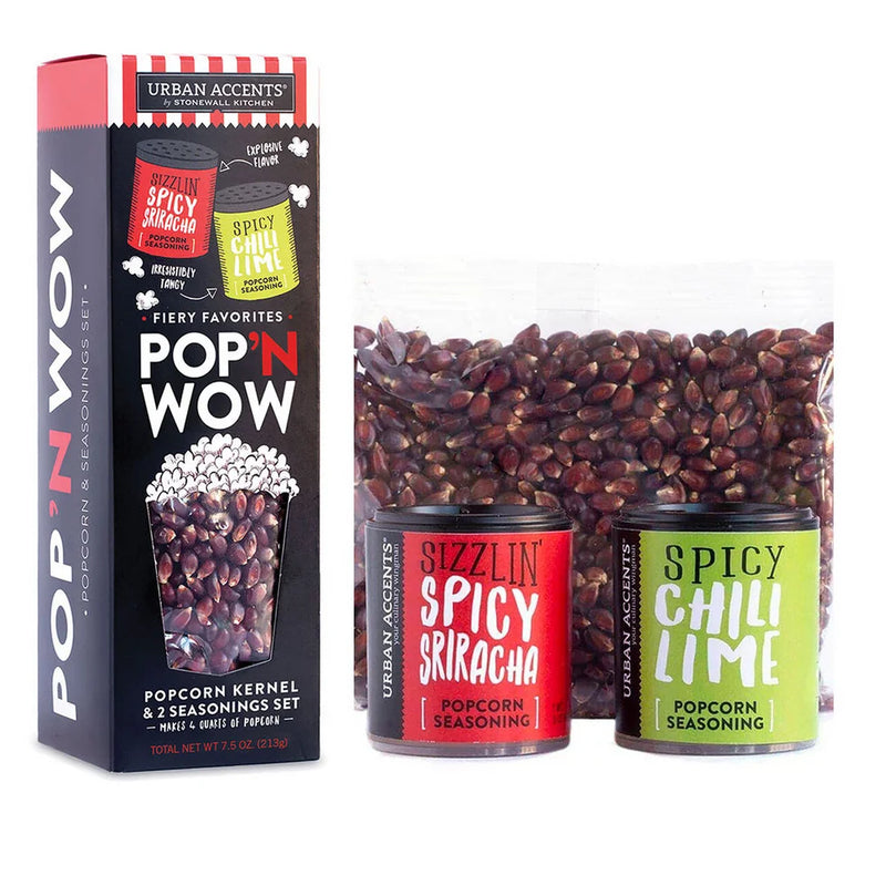 Fiery Favorites Popcorn Kernels & 2 Seasonings Gift Set - 213g