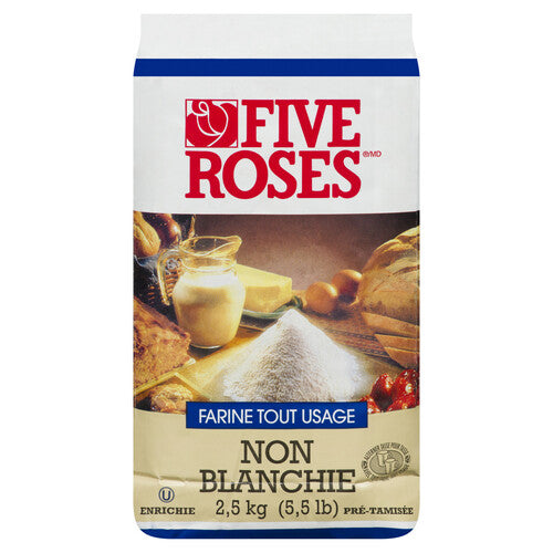 Five Roses All Purpose Flour Never Bleached 2.5 Kg