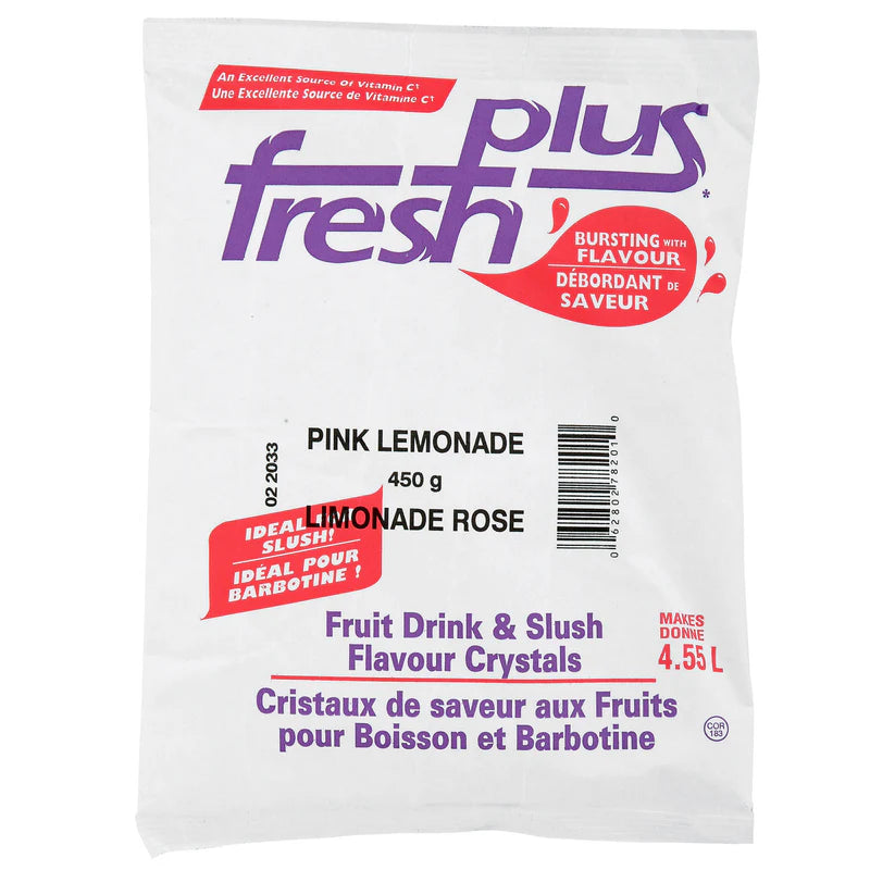 Fresh Plus - Pink Lemonade Drink Crystals - 9 x 450g