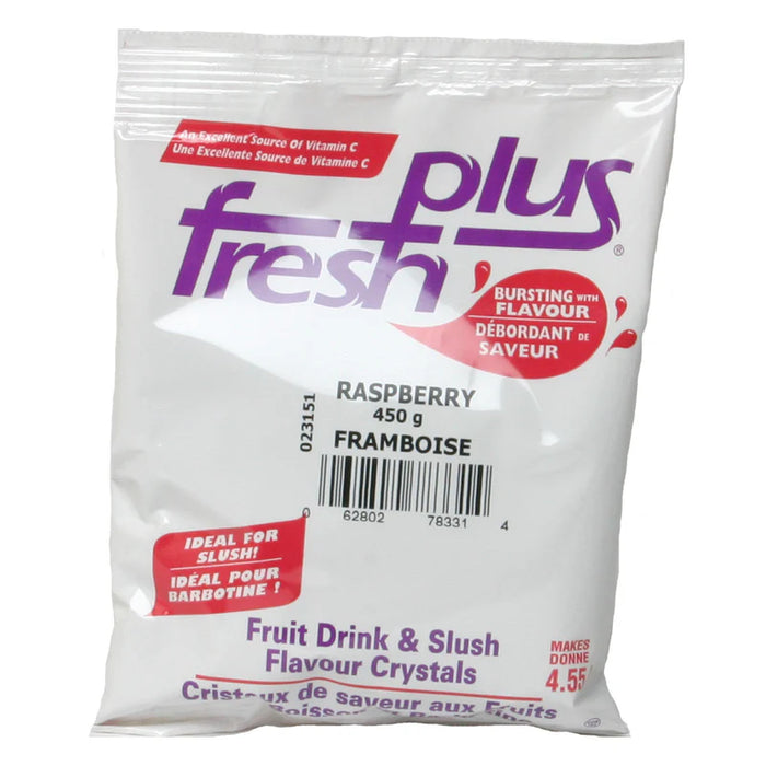 Fresh Plus - Raspberry Drink Crystals - 9 x 450g