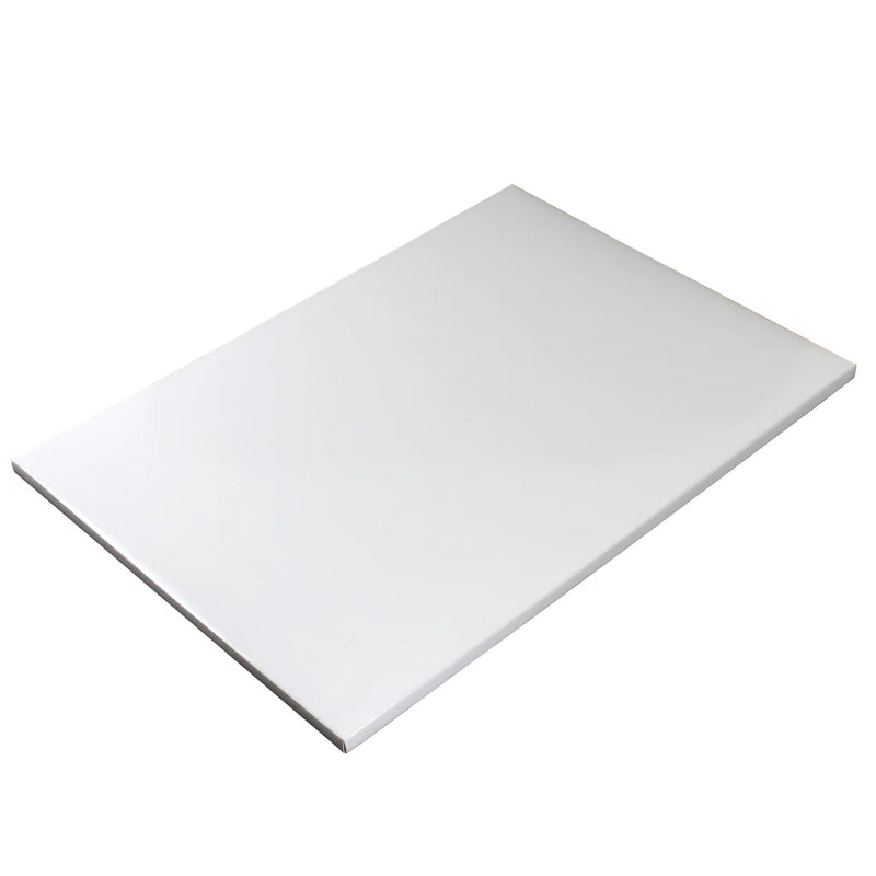 13.75" x 18.75" x 1/4" Full Slab White Cake Board - 24/Case