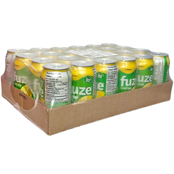 Fuze - Lemon Iced Tea Cans - 24 x 341 ml
