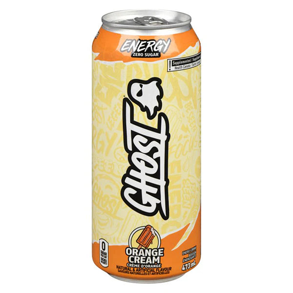 Ghost - Energy Orange Cream Zero Sugar - 12 x 473 ml
