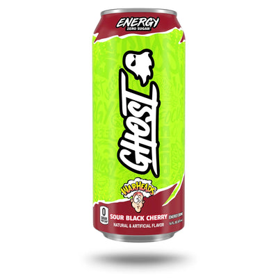 Ghost - Energy Warheads Sour Black Cherry Zero Sugar - 12 x 473 ml