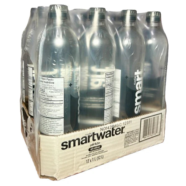 Glaceau - Smartwater Alkaline with Antioxidant 9.5+ PH  - 12 x 1 L