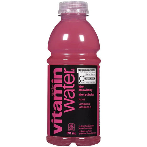 Glaceau - Vitaminwater Focus Strawberry Kiwi - 12 x 591 ml