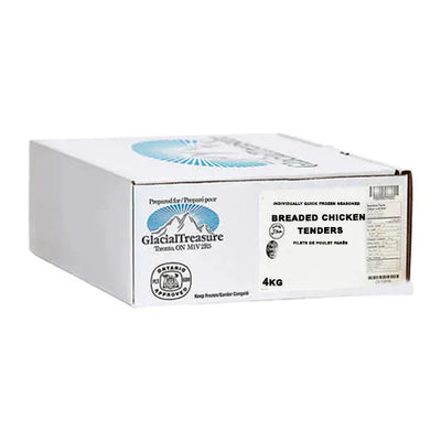 Glacial Treasure - #68166 Breaded Chicken Tenders Uncooked - 4 Kg