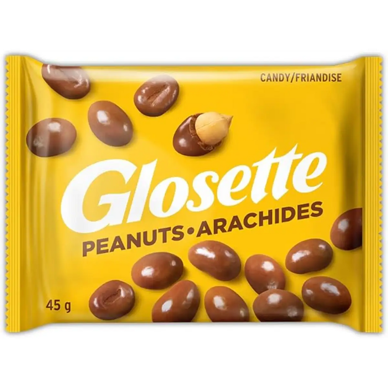 Glosette - Peanut, Chocolate Covered Candy - 18 x 45g