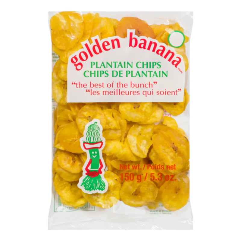 Golden Banana - Plantain Crisps - 25 x 150g