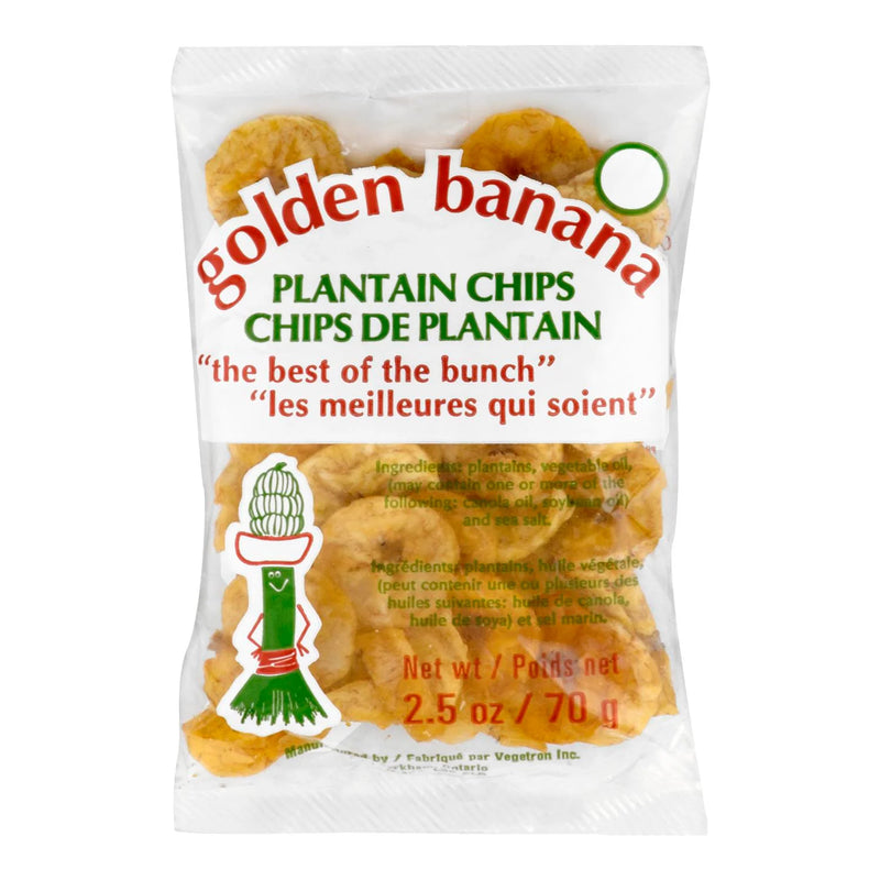 Golden Banana - Plantain Crisps - 6 x 70g