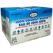 Grace - 100% Coconut Water Cans No Pulp - 12 x 500 ml